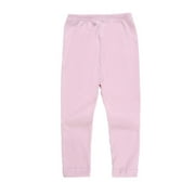 Besolor Toddler Baby Girls Knitted Leggings Ribbed Full Length Pants Kids Stretchy Soft Cotton Basic Tights